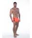 Mens Swim Trunks - Orange Lattice - Swimming Trunks for Men